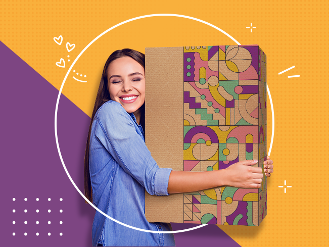 pudełka z nadrukiem