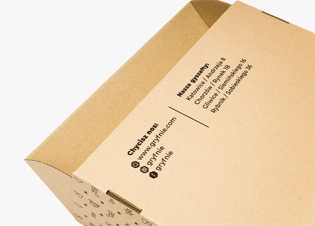 ekologiczne i estetyczne opakowanie z nadrukiem dla rękodzielniczych wyrobów dane kontaktowe social media zatrzymaj klienta gryfnie