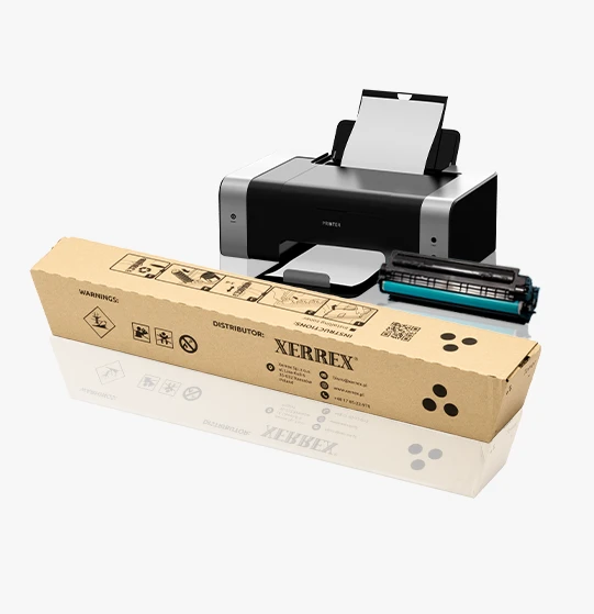 xerrex karton fasonowy tuba z własnym nadrukiem do wysyłki tonerów wyróżnij swoją markę