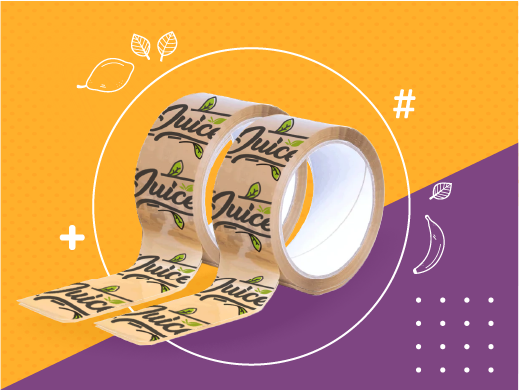 taśma klejąca z nadrukiem